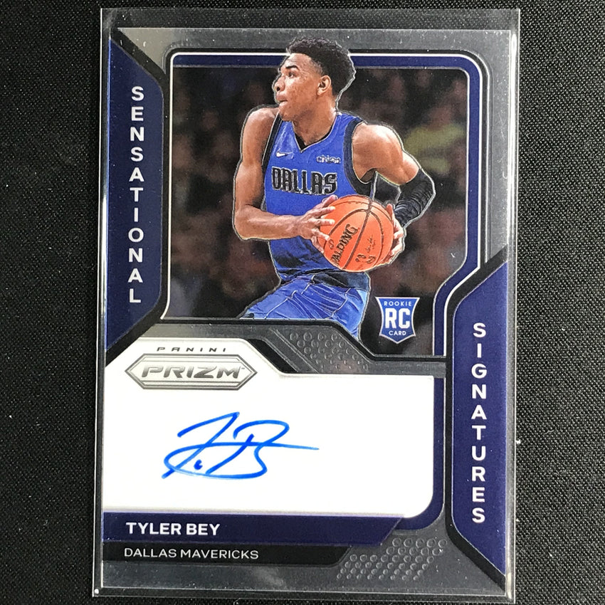 2020-21 Prizm Tyler Bey Sensational Signatures Rookie Auto Base No Tby B