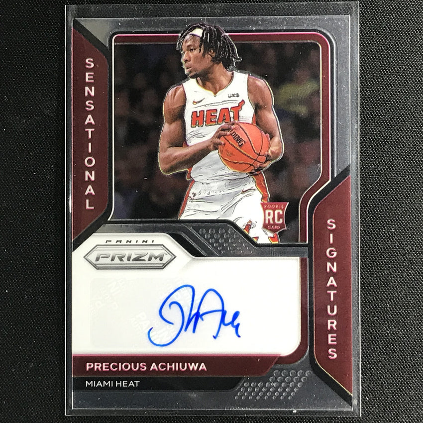 2020-21 Prizm Precious Achiuwa Sensational Signatures Rookie Auto Base No Pah B