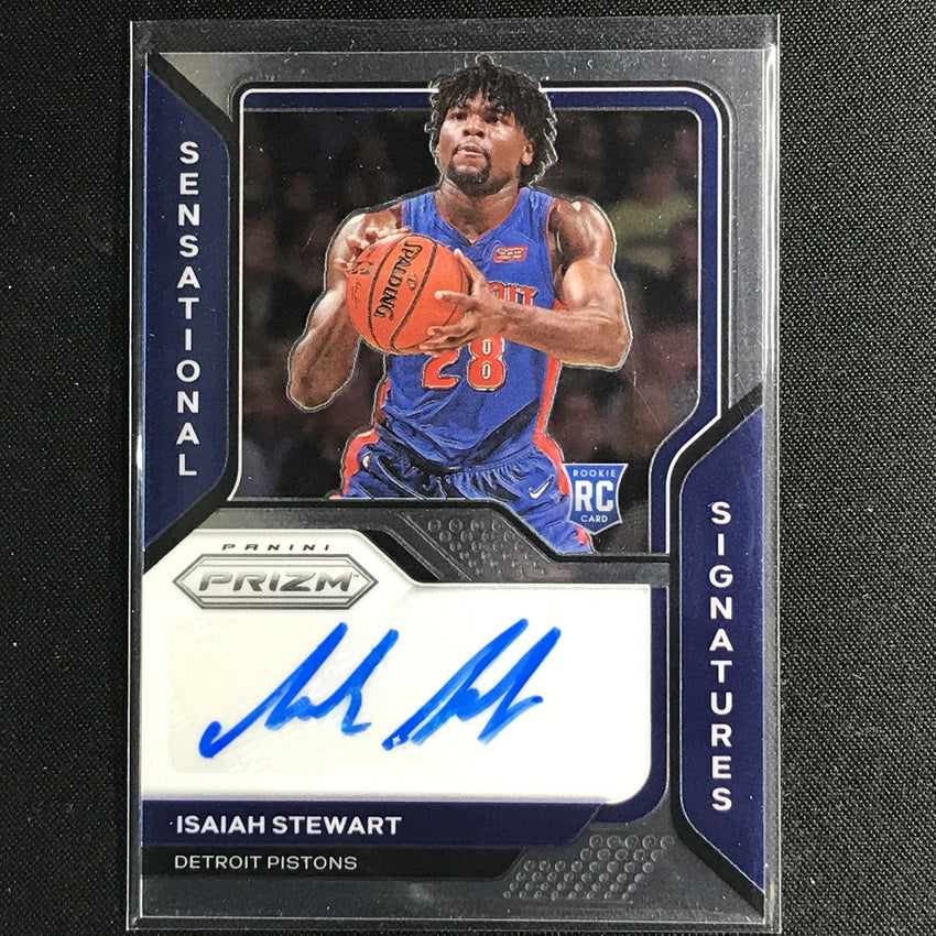 2020-21 Prizm Isaiah Stewart Sensational Signatures Rookie Auto Base No Ist