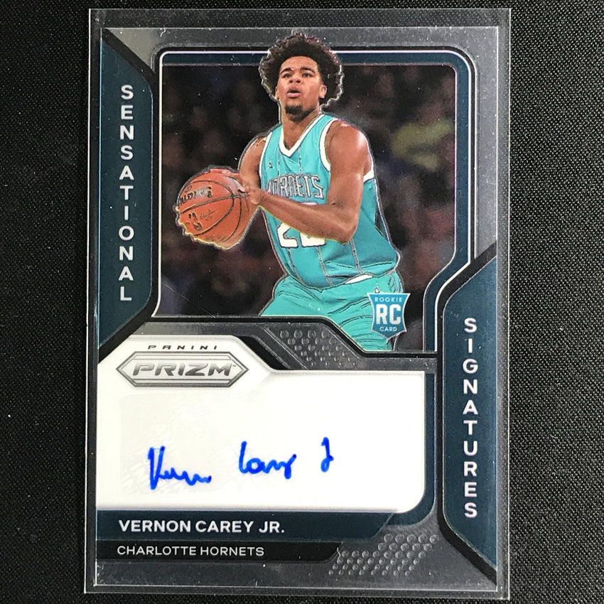 2020-21 Prizm Vernon Carey Jr. Sensational Signatures Rookie Auto Base No Vcj A