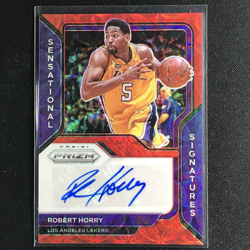 2020-21 Prizm Robert Horry Sensational Signatures Auto Choice Red No Rho