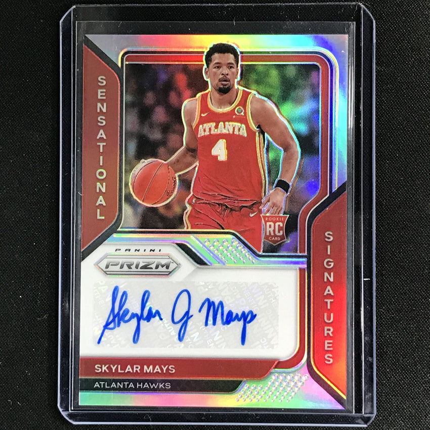 2020-21 Prizm Skyler Mays Sensational Signatures Rookie Auto Silver No Smy