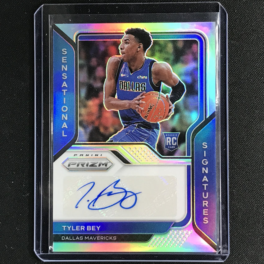 2020-21 Prizm Tyler Bey Sensational Signatures Rookie Auto Silver No Tby