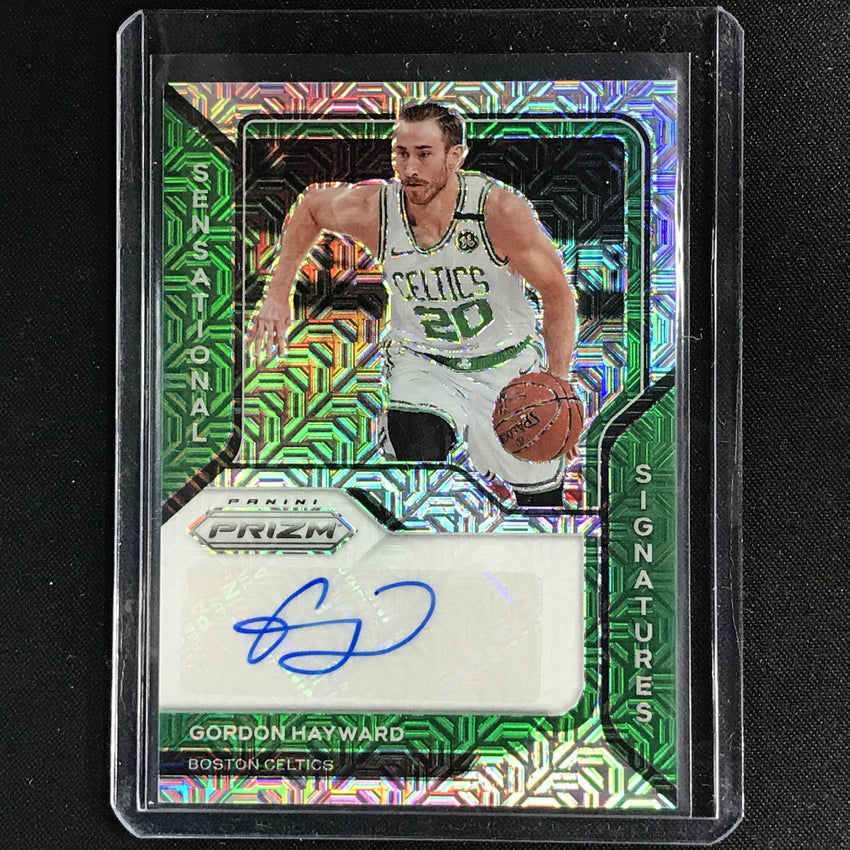 2020-21 Prizm Gordon Hayward Sensational Signatures Auto Mojo 10/25