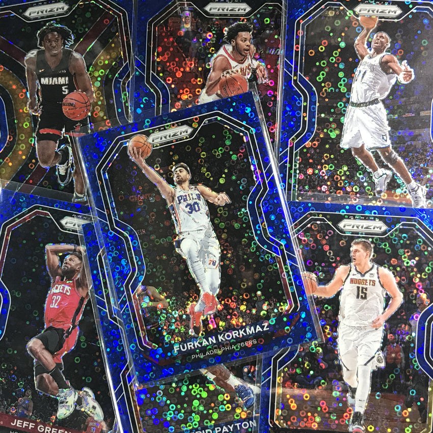 2020-21 Prizm DERRICK FAVORS Base Fast Break Blue /175 #133