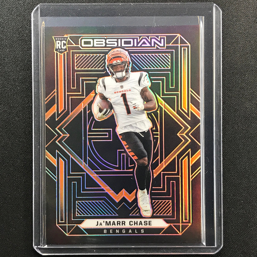 2021 Obsidian Jamarr Chase Rookie Electric Etch Orange 33/75
