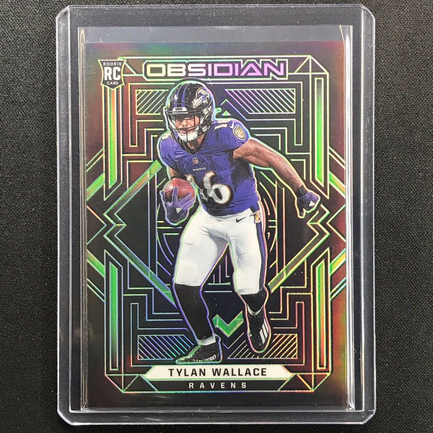 2021 Obsidian Tylan Wallace Rookie Electric Etch Green 49/50