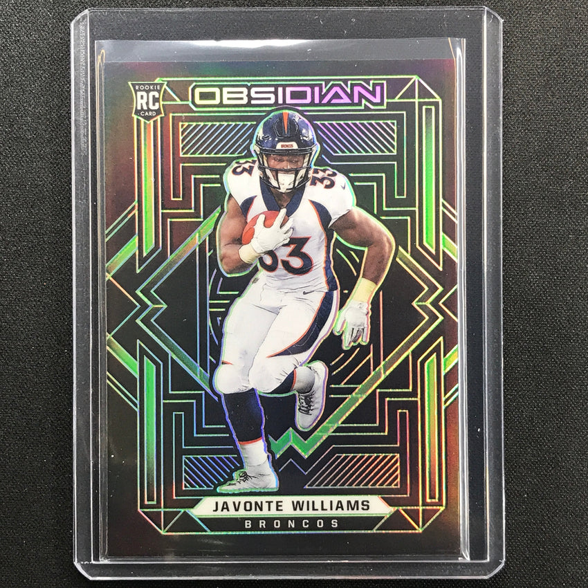 2021 Obsidian Javonte Williams Rookie Electric Etch Green 27/50
