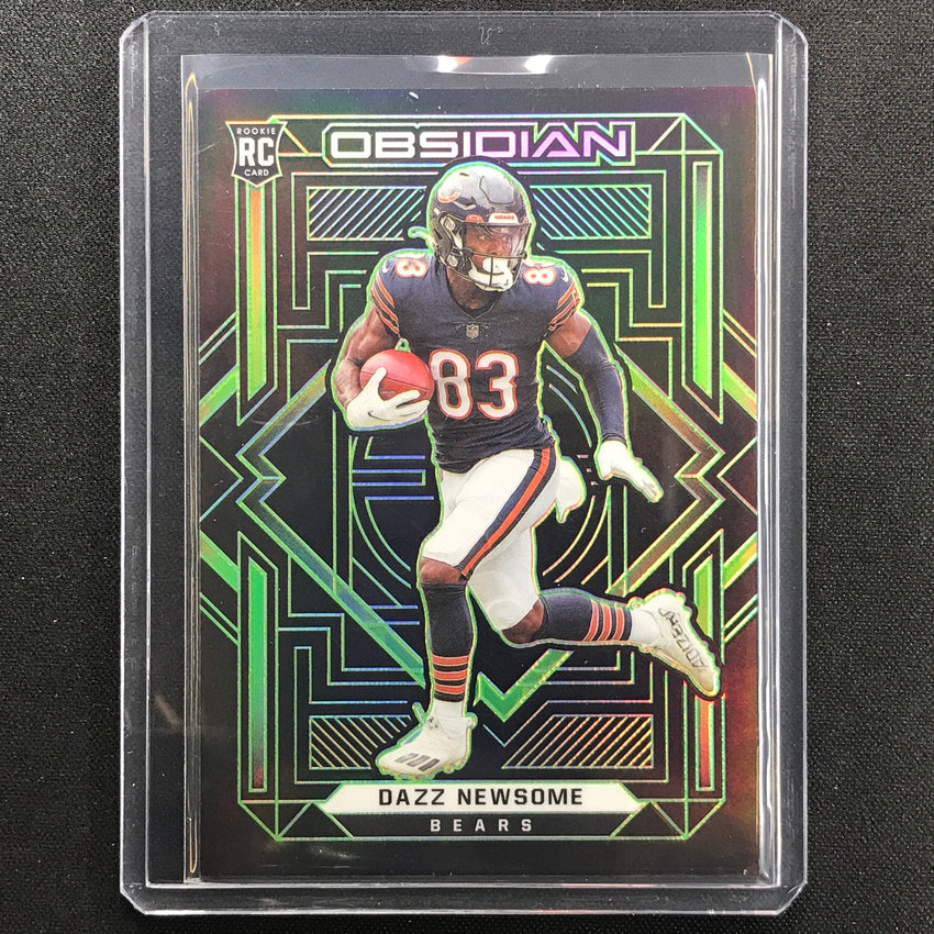 2021 Obsidian Dazz Newsome Rookie Electric Etch Green 50/50
