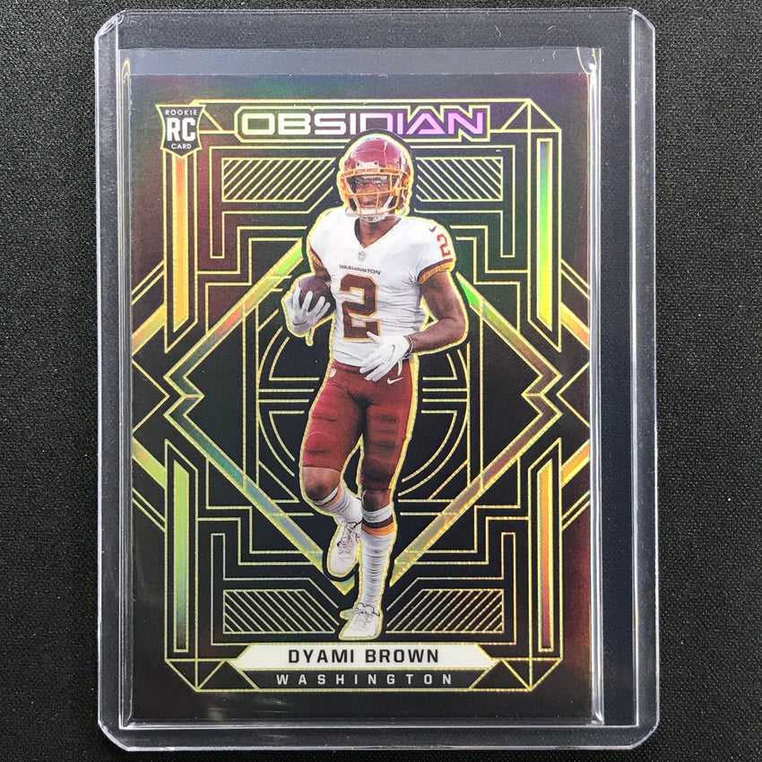 2021 Obsidian Dyami Brown Rookie Electric Etch Yellow 18/25