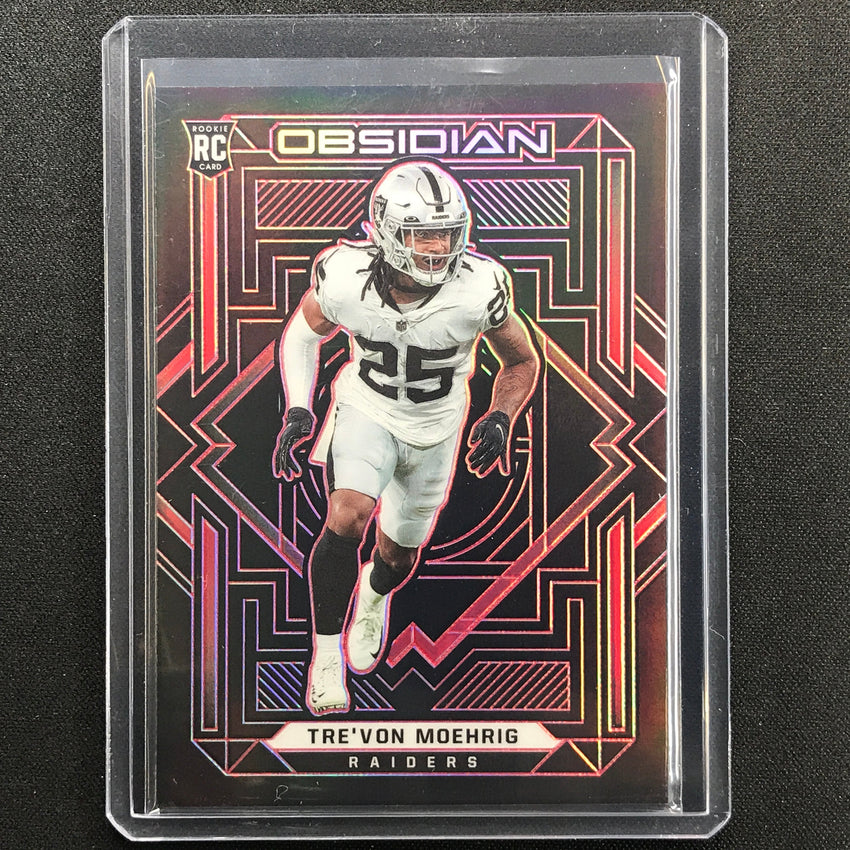 2021 Obsidian Trevon Moehrig Rookie Electric Etch Red 4/10