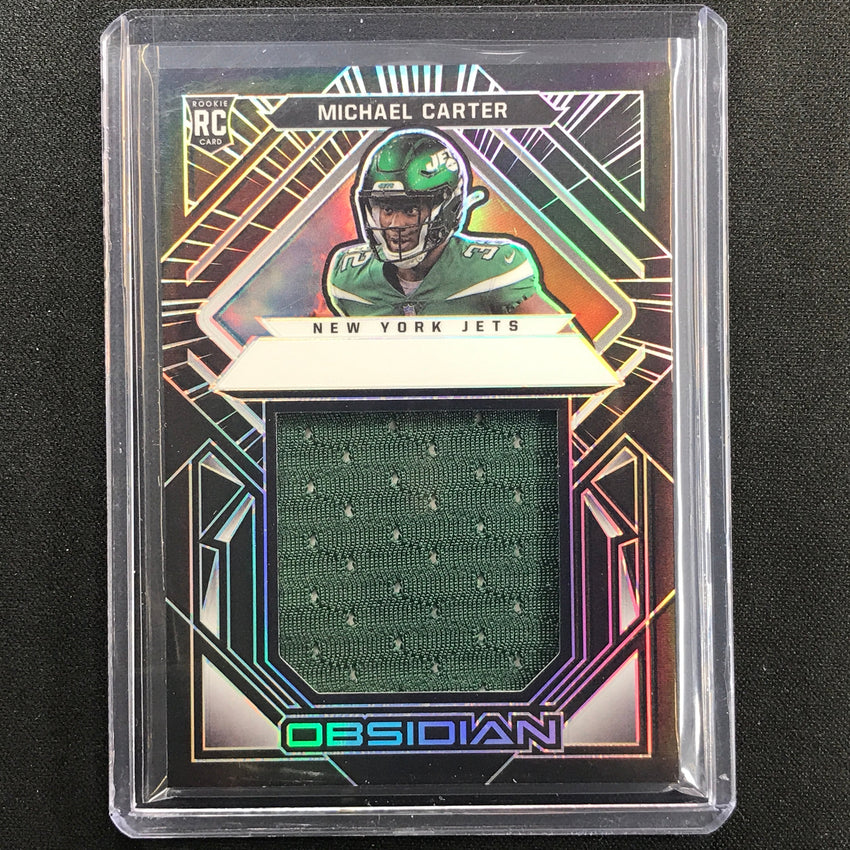 2021 Obsidian Michael Carter Volcanic Material Rookie Jersey 3/100
