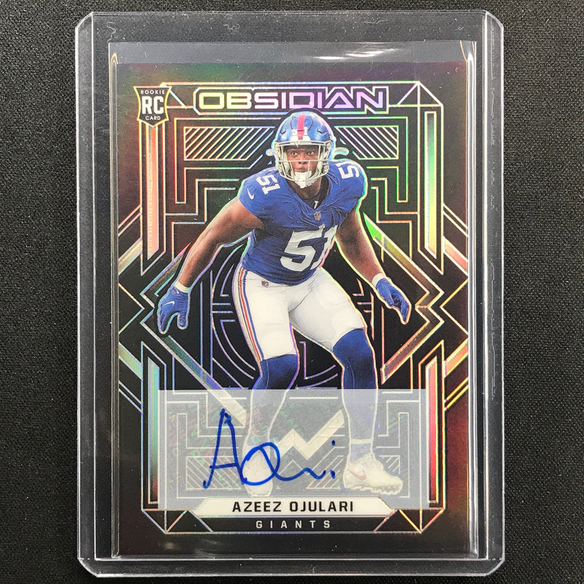 2021 Obsidian Azeez Ojulari Rookie Auto Silver 98/199