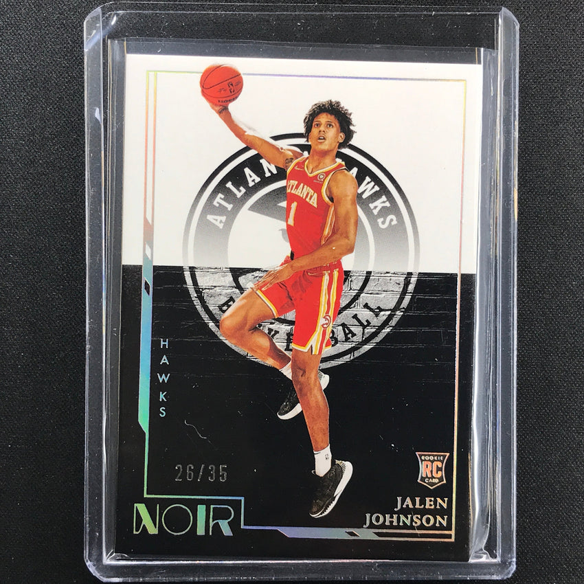 2021-22 Noir Jalen Johnson Rookie Base Icon Edition Holo Silver 26/35