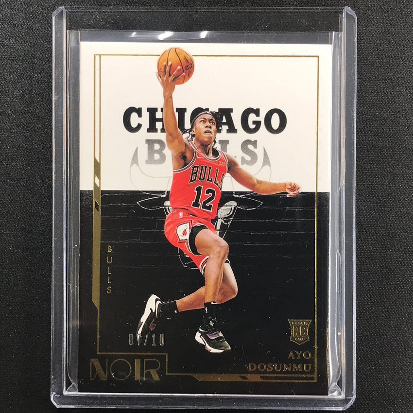 2021-22 Noir Ayo Dosunmu Rookie Base Icon Edition Gold 7/10