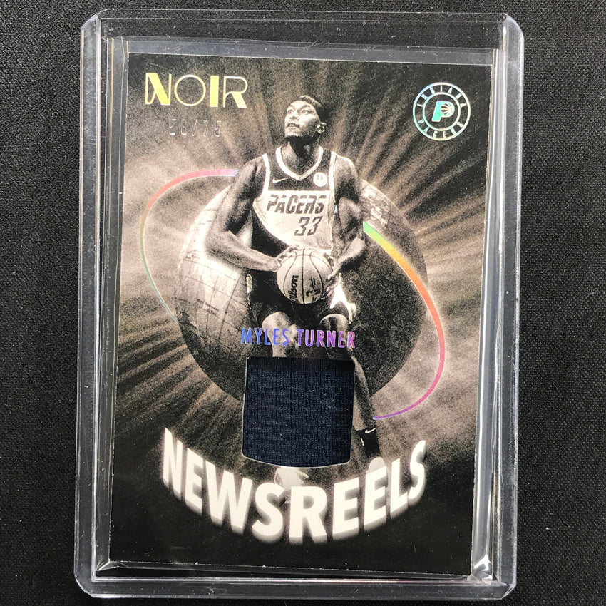 2021-22 Noir Myles Turner Newsreels Jersey 58/75