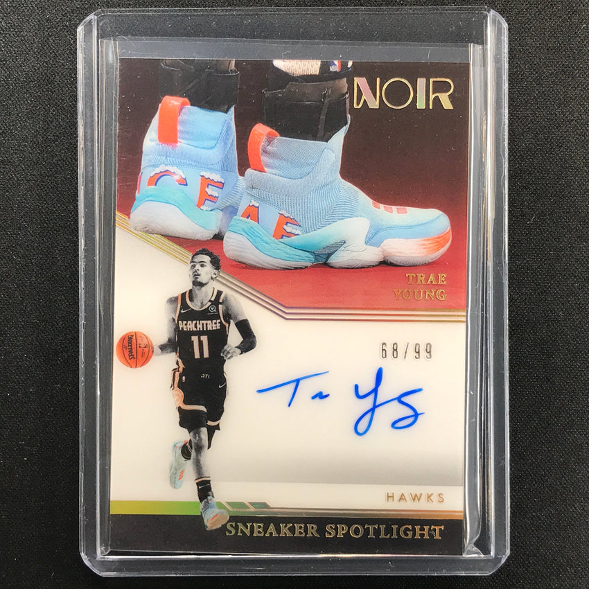 2021-22 Noir Trae Young Sneaker Spotlight Signatures Auto 68/99
