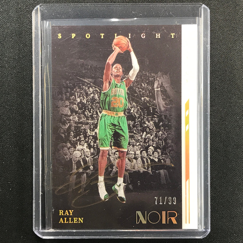 2021-22 Noir Ray Allen Spotlight Signatures Vertical Auto 71/99
