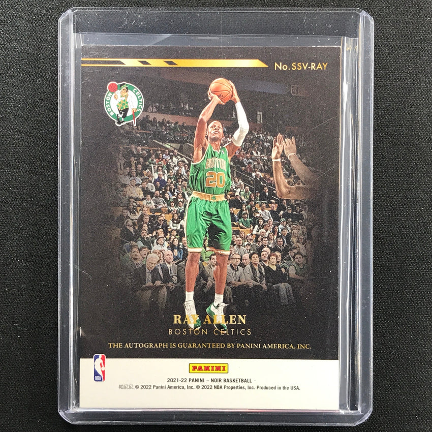 2021-22 Noir Ray Allen Spotlight Signatures Vertical Auto 71/99