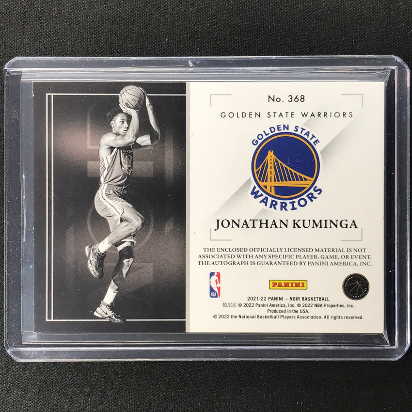 2021-22 Noir Jonathan Kuminga Rookie Patch Auto Color 93/99