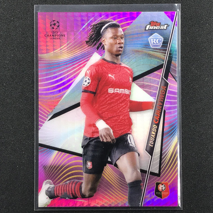 2020-21 Finest Uefa Champions League Eduardo Camavinga Rookie Pink 80/125