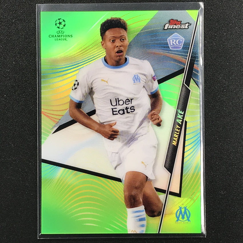 2020-21 Finest Uefa Champions League Marley Ake Rookie Neon Green 28/99