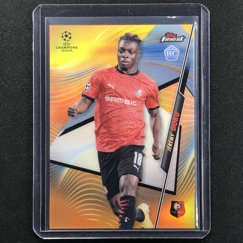 2020-21 Finest Uefa Champions League Jeremy Doku Rookie Orange 19/25