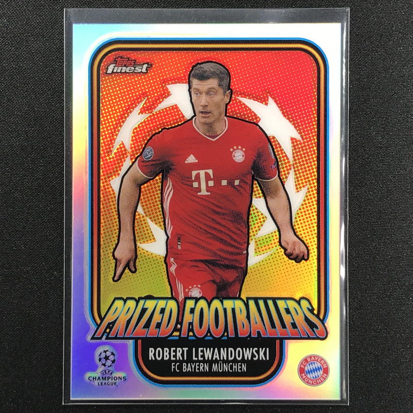 2020-21 Finest UEFA Champions League ROBERT LEWANDOWSKI Prized Footballers #RL