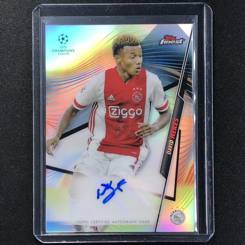 2020-21 Finest Uefa Champions League David Neres Refractor Auto No Dn