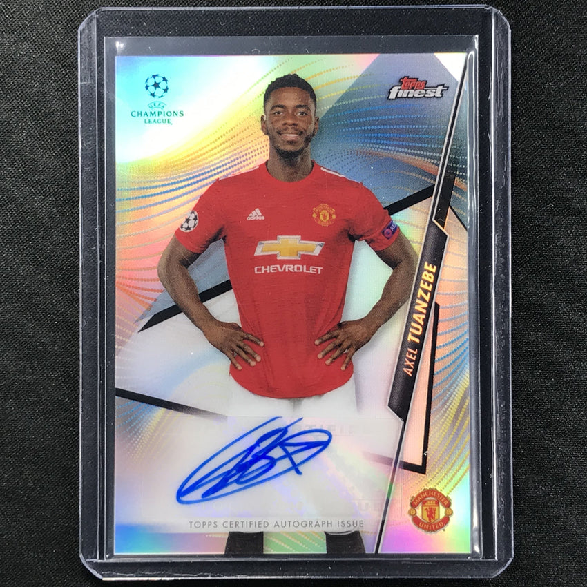 2020-21 Finest Uefa Champions League Axel Tuanzebe Refractor Auto No Axt