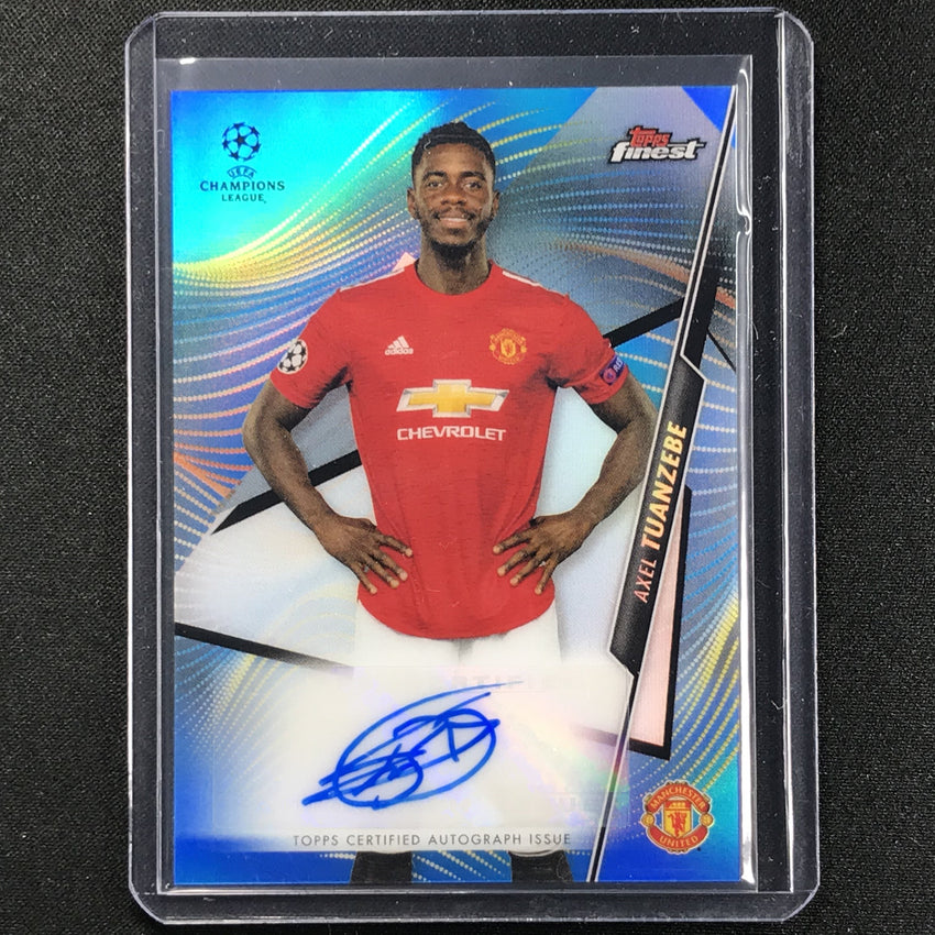 2020-21 Finest Uefa Champions League Axel Tuanzebe Blue Auto 78/150
