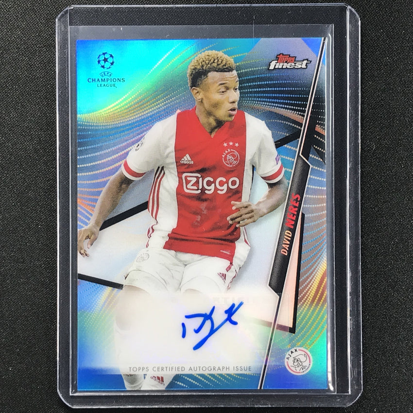 2020-21 Finest Uefa Champions League David Neres Blue Auto 16/150
