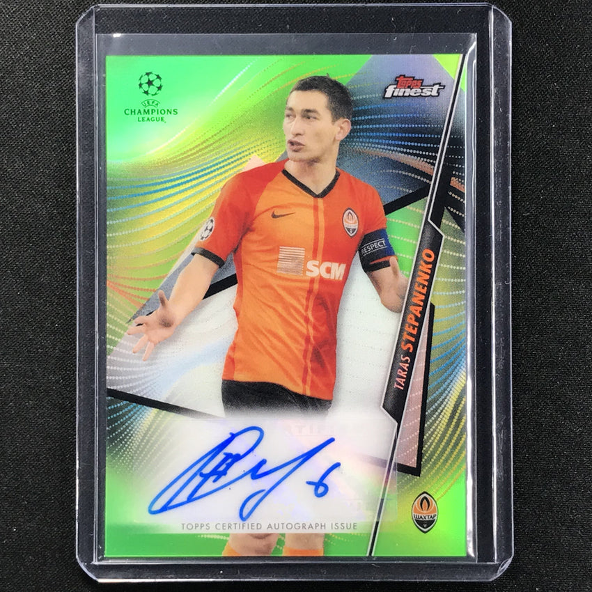 2020-21 Finest Uefa Champions League Taras Stepanenko Neon Green Auto 63/99