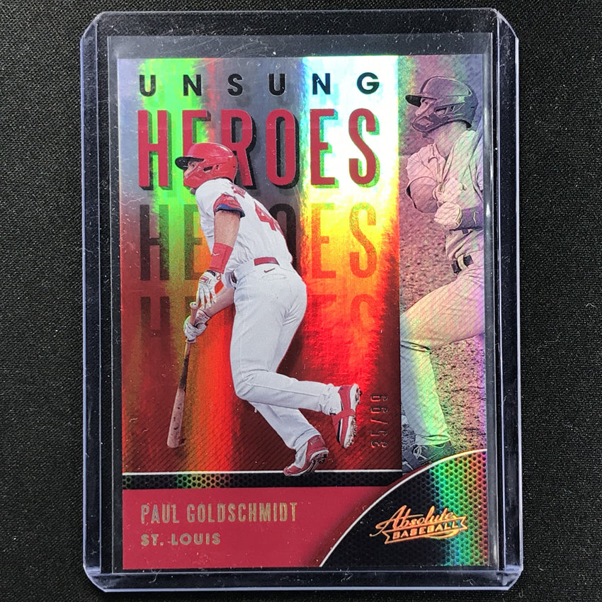 2021 Absolute Paul Goldschmidt Unsung Heroes Spectrum Red 35/99