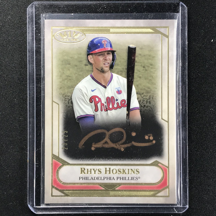 2021 Tier One Rhys Hoskins Tier One Talent Auto Bronze Ink 23/25