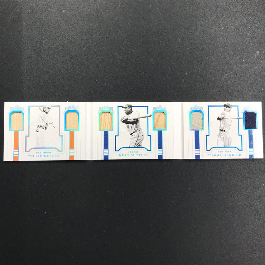 2019 National Treasures Keeler Suttles Henrich Triple Legends Duos Booklet 1/1