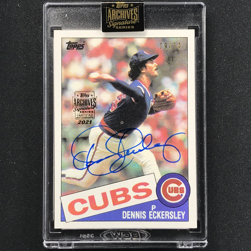 2021 Archives Signature Series Retired Player Dennis Eckersley 1985 Topps 9/34
