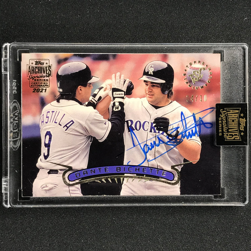 2021 Archives Signature Series Retired Player Dante Bichette Stadium Club 4/10