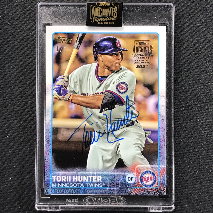 2021 Archives Signature Series Retired Player Torii Hunter 2015 Series Two 1/1