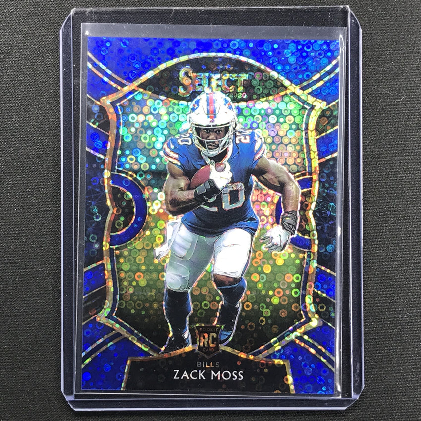 2020 Select Zack Moss Concourse Rookie Blue Disco 7/25