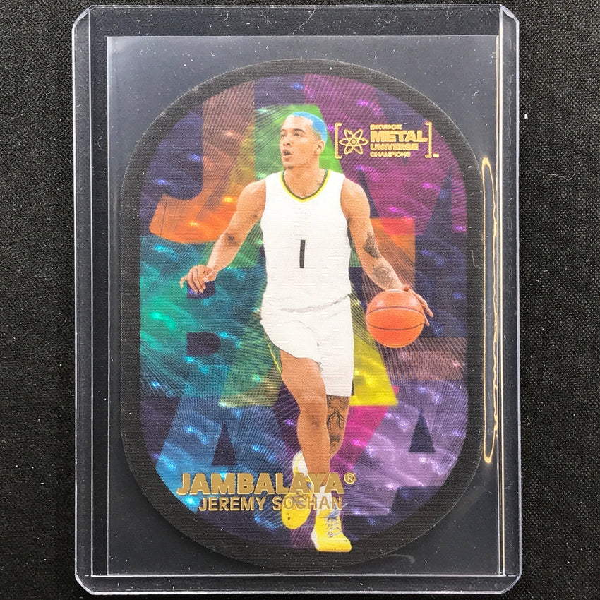 2022 Metal Universe Champions Jeremy Sochan Jambalaya Die-cut Ssp No 18