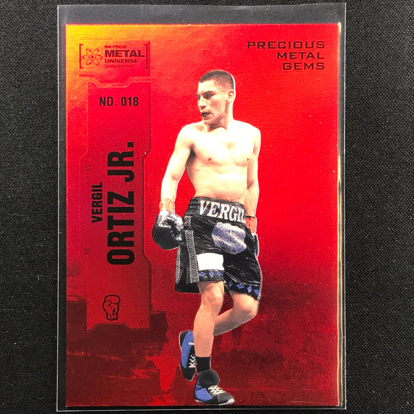 2022 Metal Universe Champions Vergil Ortiz Jr. Precious Gems Pmg Red 100/100