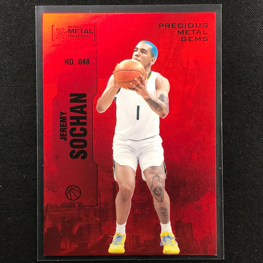 2022 Metal Universe Champions Jeremy Sochan Precious Metal Gems Pmg Red 80/100