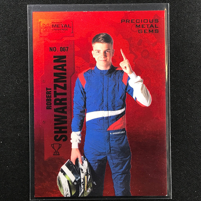 2022 Metal Universe Champions Robert Shwartzman Precious Gems Pmg Red 62/100