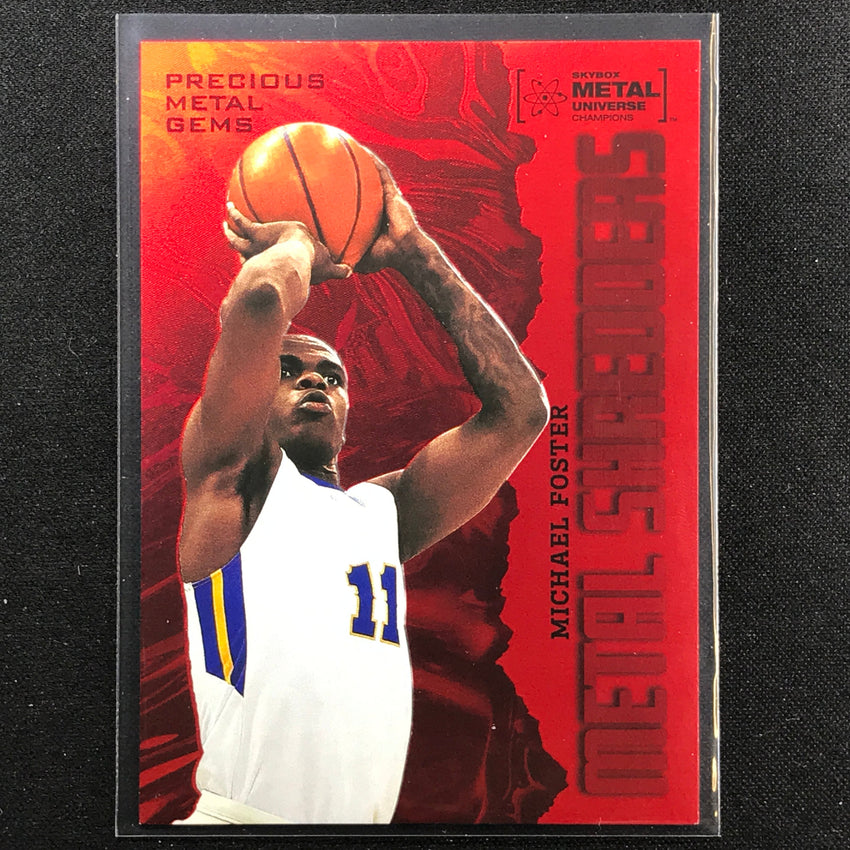 2022 Metal Universe Champions Michael Foster Precious Metal Gems Pmg Red 39/100