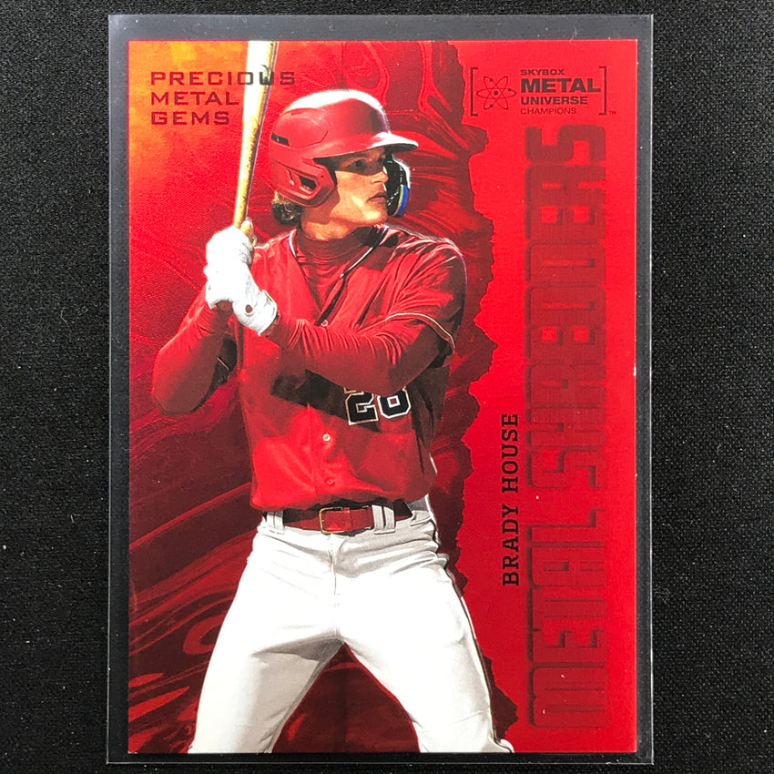 2022 Metal Universe Champions Brady House Precious Metal Gems Pmg Red 79/100