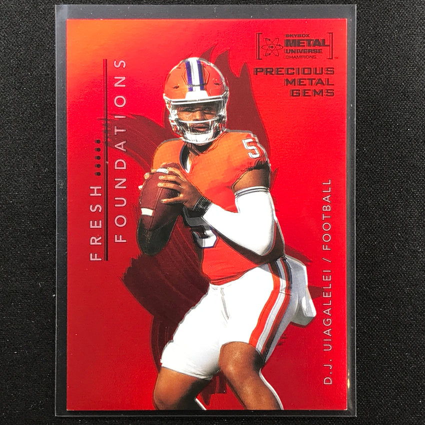 2022 Metal Universe Champions D.j. Uiagalelei Precious Metal Gems Pmg Red 74/100