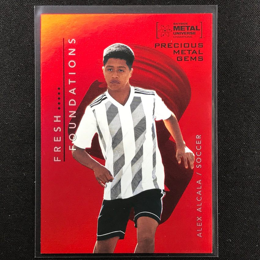 2022 Metal Universe Champions Alex Alcala Precious Metal Gems Pmg Red 14/100