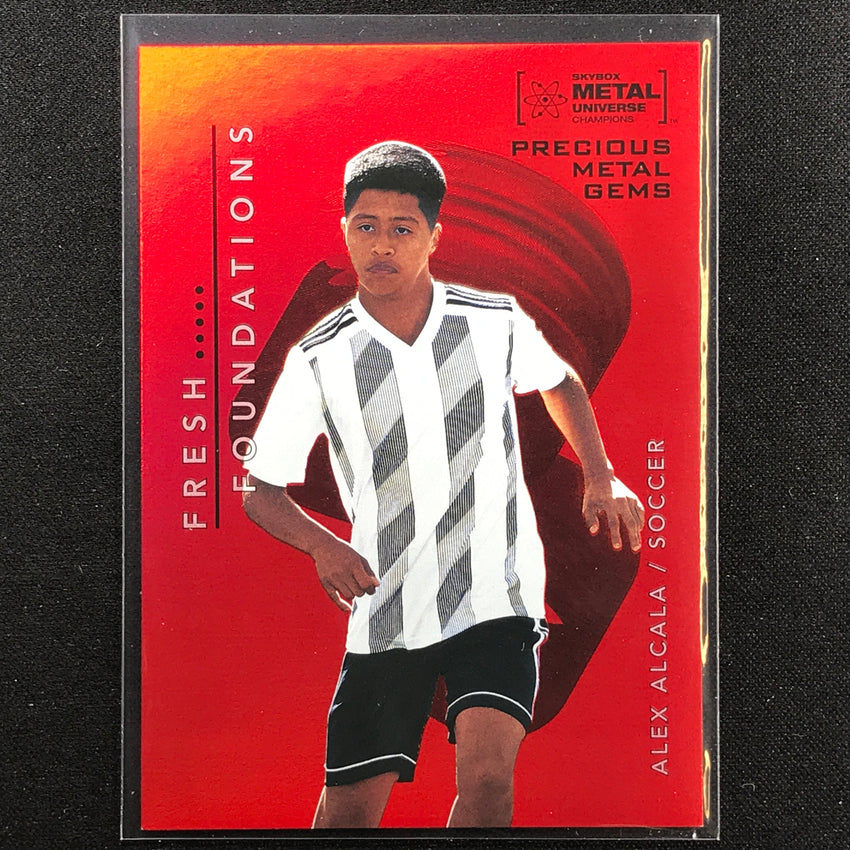 2022 Metal Universe Champions Alex Alcala Precious Metal Gems Pmg Red 40/100