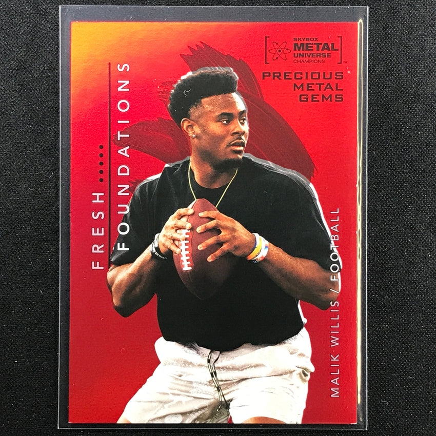 2022 Metal Universe Champions Malik Willis Precious Metal Gems Pmg Red 89/100